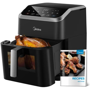 Midea Heißluftfritteuse, 7 L Fassungsvermögen mit HeatXpress-Technolog...