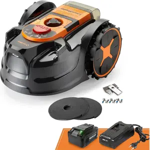 LawnMaster OcuMow® Mähroboter ohne Begrenzungskabel für bis zu 250 m²,...