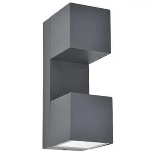 Lutec, Gartenbeleuchtung, Wall outdoor luminaire Fari LED 10W 3K 1200LM IP54 dark grey (1200 lm, IP54) günstig