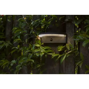 Lutec Solar-Außenleuchte LED Bewegungsmelder IP44, Anthrazit   für Garten & Terrasse günstig