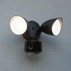 LED-Sensor-Außenwandstrahler SHRIMP schwarz 20 W 2-flg. IP54