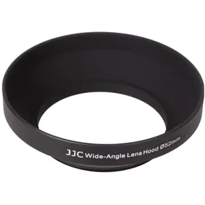 JJC Metalen Zonnekap voor Groothoeklenzen 52mm, Gegenlichtblende, Schwarz günstig