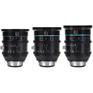 Sirui Jupiter 3er-Set 24mm/35mm/50mm T2 Makro Cine EF-Mount (Canon EF, Vollformat), Objektiv, Schwarz