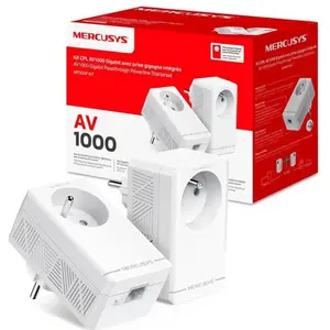 Mercusys Kit CPL Gigabit AV1000 avec prise intégrée type F (lot de 2) Vitesse 1000Mbps M (1000 Mbit/s), Powerline günstig