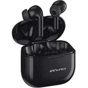 Awei Bluetooth Kopfhörer 5.3 T1 Pro + Docking Station Schwarz/Schwarz