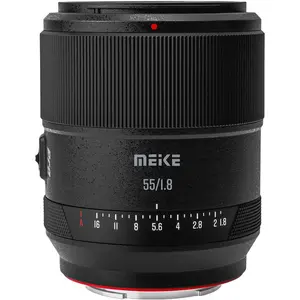 Meike 55mm F/1.8 AF STM PRO L Mount (Leica L, Vollformat), Objektiv, Schwarz