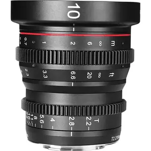Meike MK 10mm T2.2 Micro 4/3 mount (Micro Four Thirds, Micro Four Thirds), Objektiv, Schwarz