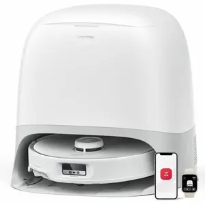 Roborock Qrevo Curv, Kombi, Weiß, Rund, 0,325 l, Ladend, 61,5 dB