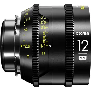 Dzofilm Vespid Prime 12 T2.8 for PL/EF Mount (Canon EF, PL, Vollformat), Objektiv, Schwarz