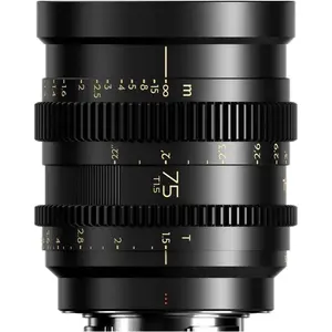 Thypoch Simera-C 75mm T1.5 FF Prime Cine Lens (E Mount) (Sony E, Vollformat), Objektiv, Schwarz