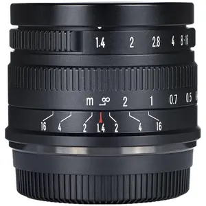 7artisans Festbrennweite 35 mm F/1.4 Sony E-Mount (Sony E, APS-C / DX), Objektiv, Schwarz