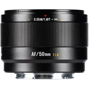 7artisans AF50mm F1.8 Fuji (FX Mount) APS-C (Fujifilm X, APS-C / DX), Objektiv, Schwarz