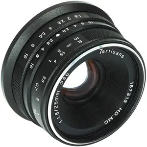 7artisans 25mm f/1.8 MFT (Micro Four Thirds, Micro Four Thirds), Objektiv, Schwarz