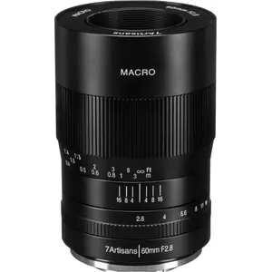 7artisans 60mm F2.8 Makro Fuji X (Fujifilm X, APS-C / DX), Objektiv, Schwarz