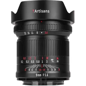 7artisans 9mm F5.6 Sony (E Mount) upgraded (Sony E, Vollformat), Objektiv, Schwarz