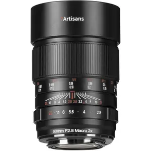 7artisans 60mm F2.8 Macro 2x Nikon (Z Mount) (Nikon Z, Vollformat), Objektiv, Schwarz