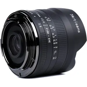 7artisans Festbrennweite 7.5mm F/2.8 Fisheye Mark II   Canon RF (Canon RF, APS-C / DX), Objektiv, Schwarz