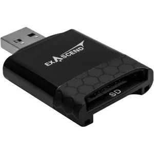 Exascend Card Reader SDXC UHS-II (Neuheit) (USB-C 3.2 Gen 1), Speicherkartenlesegerät, Grau