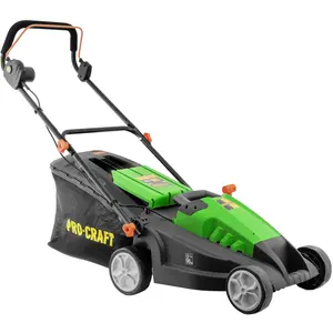 PROCRAFT Elektro-Rasenmäher NM2100 mit 1400 W, 380 mm Schnittbreite un...