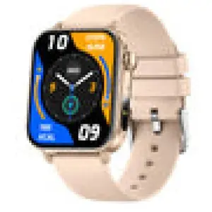Colmi P80 Smartwatch Gold mit Zinklegierung, Silikonband, 1,83 Zoll