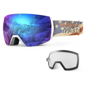 Outdoor Master Ultra Skibrille BlueRevo Lens+Clear Lens/CAT0