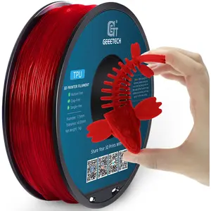 GEEETECH TPU Filament 1,75 mm +/- 0,02 mm für 3D Drucker, 1KG 1 Spool ...