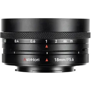 AstrHori 18mm F5.6 Fuji X Mount APS-C Lens Black (APS-C / DX), Objektiv, Schwarz