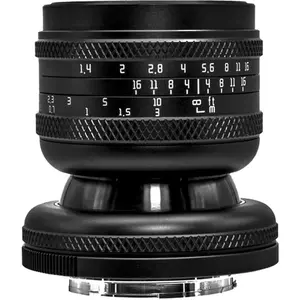 AstrHori Full Frame 50mm F1.4 Tilt Lens with Leica/Panasonic/Sigma L mount (black) (Leica L, Vollformat), Objektiv, Schwarz