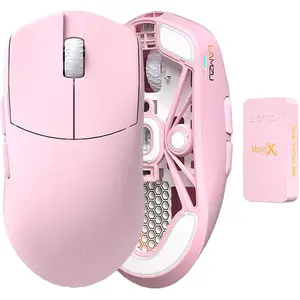 Lamzu Maya X 8K (Kabelgebunden, Kabellos), Maus, Pink