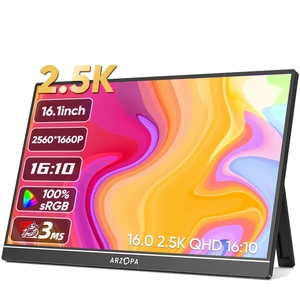 Arzopa Z1RC 16, 40,6 cm (16"), 2560 x 1600 Pixel, 2.5K, Schwarz