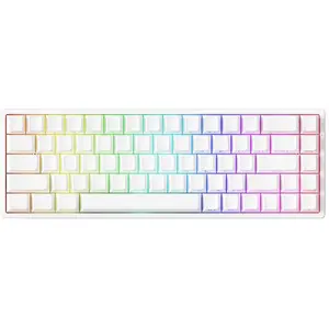 Gaming Tastatur MonsGeek FUN68 HE Shine-Through Weiß - Glare Magnetic