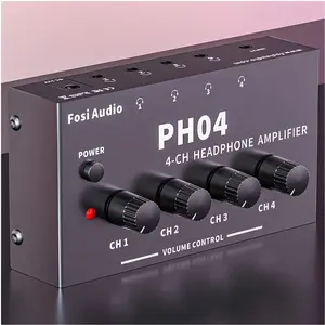 Fosi Audio PH04, 4-Kanal Kopfhörer-Verstärker, Kopfhörerverstärker, Sc... günstig