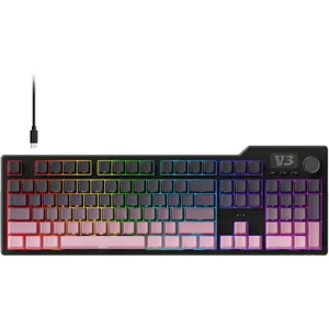 AJAZZ AK35I V3 Gaming-Tastatur: Vollformat Gasket Mount Mechanische Ta...