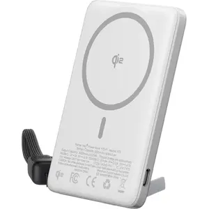 Iniu, Magnetische Qi2 Powerbank 5000mAh 15W mit Stand, Weiß günstig