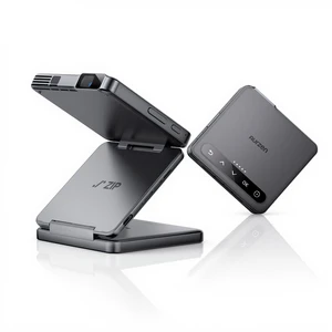 Aurzen tragbare DLP Mini Beamer Elektronik: Grauer 4K Projektor mit 50...