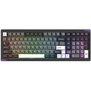 Akko TASTATUR WRL GEM 02 VIA/SCHWARZ/SIL. 6978414650828 (US, Kabelgebunden, Kabellos), Tastatur, Schwarz