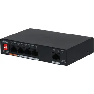 Dahua PFS3005-4ET-60-V2 5 Port Unmanaged Desktop Switch mit 4 Port PoE