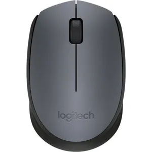 Logitech M171, Beidhändig, Optisch, RF Wireless, 1000 DPI, Schwarz, Grau