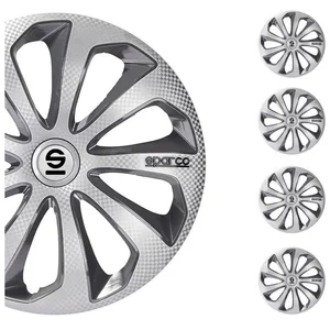 OMAC Radkappen Sparco 14 Zoll Roma Silber Grau 4tlg, (4-St) Einfache I... günstig