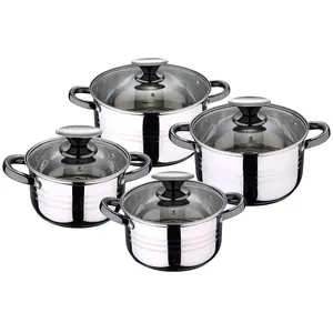 San Ignacio Hita Kochtopfset 8 Einheiten Silber Silber One Size