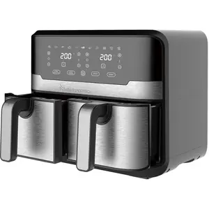 MasterPRO Rocket Duo 900 | Doppelte Heißluftfritteuse | Schwarz | 9L F...