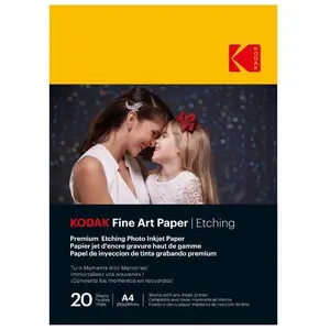 Kodak Papier FOTO Fotograficzny Fine Art Paper Etching A4 20 szt. 210x297mm / 9891-198 (210 g/m², A4, 20 Stk.), Fotopapier, Weiss günstig