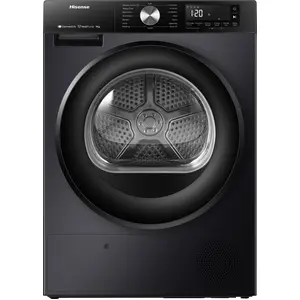 Hisense DH3S902BB3 3S, Freistehend, Frontlader, Schwarz, Drehregler, B... günstig