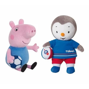 Georges Plüschtiere Jemini T'choupi & Peppa Pig (x2) 17 cm