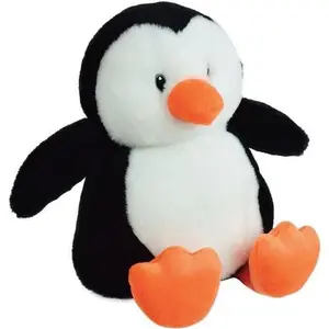 JEMINI Pinguin-Wärmflasche aus Plüsch   mikrowellengeeignet. Mikro-Ton...