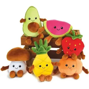 Jemini - Fruity's 024144 Kiste mit 6 Obst- und Gemüsesorten aus Plüsch...