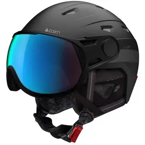Skihelm mit Visier Cairn Suffle-S Evollight NXT® Schwarz M (56/58 cm)