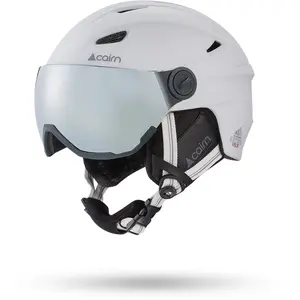 Skihelm mit Visier Cairn Electron Blanc 53/54 cm