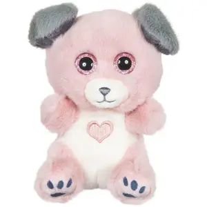 Cutydoo Love Dog Plüschtier - GIPSY TOYS - 13 cm - Rosa/Grau