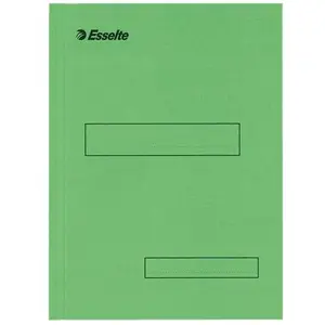 Esselte Leitz, Mappe, Aktenmappe, DIN A4, aus Karton, 160 g/qm, grün mit 2 Einschlagklappen, 100% recycelbar (A4, 1x) günstig